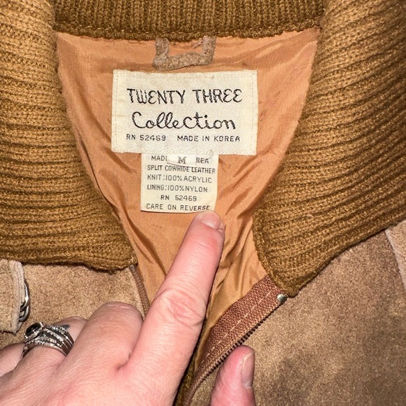 Vintage Twenty Three Collection • Split Cowhide Leather Jacket - Picture 4 of 7